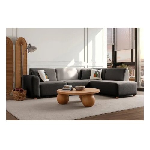 Atelier Del Sofa Ugaona garnitura S-Loft Desna, 206 x 290 x 90 cm, Antracit Cene