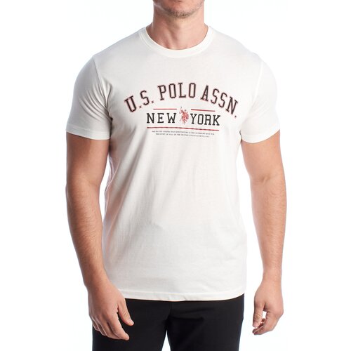 U.S. Polo Assn. Majice s kratkimi rokavi US42154024-101 Bela Cene