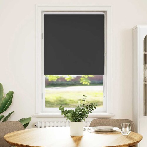 VidaXL Rolo zatemnjena črna 65x130 cm tkanina &amp;scaron;irina 60,7 cm poliester Slike