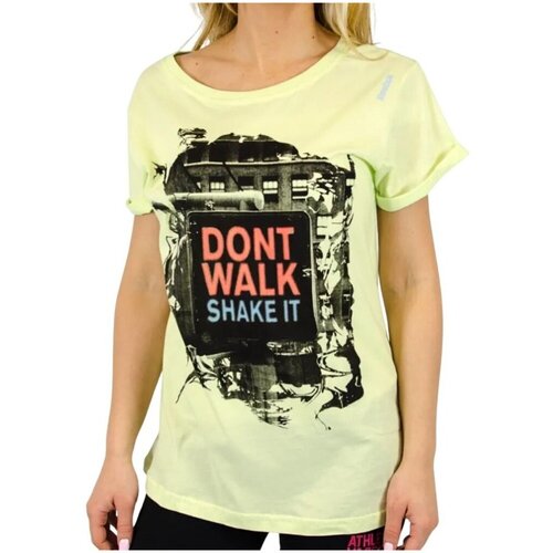 Reebok Majice s kratkimi rokavi S01375 Rumena Slike