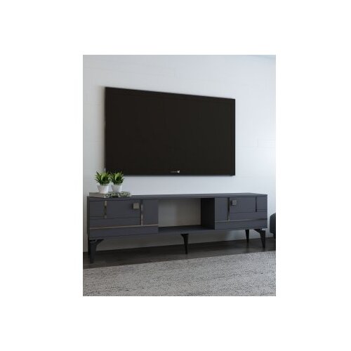 Hanah home TV polica Madera Anthracite Silver Cene