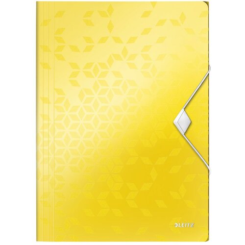 Leitz Mapa s klapo in elastiko A4 PP wow, rumena Slike