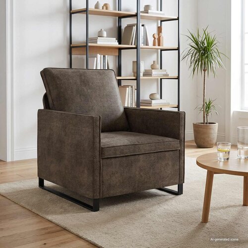  Jednokrevetni Sofa Tamnosiva 70 x 81 x 82 cm Umjetni sued Cene