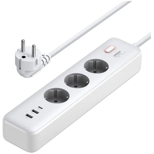 Ugreen za&amp;scaron;čitna vtičnica 3xSchuko 1x USB-C + 2x USB, 2m Slike