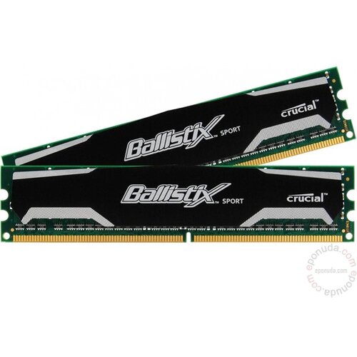 Crucial DDR3 8GB (2x4GB kit) 1600MHz BLS2CP4G3D1609DS1S00CEU Ballistix Sport ram memorija Slike
