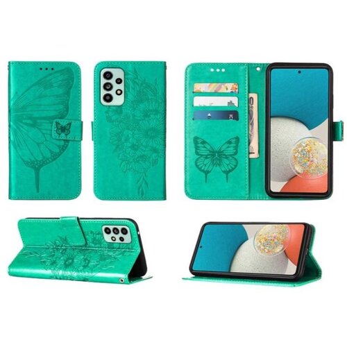 Chameleon Preklopna torbica (WLGO-Butterfly) za Samsung Galaxy A33 5G - turkizna Cene