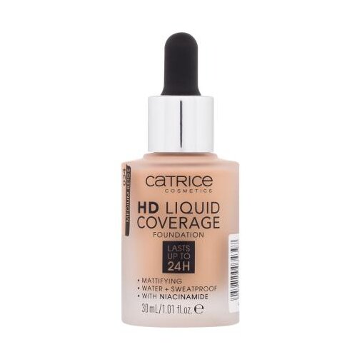 Catrice HD Liquid Coverage 24H puder 30 ml odtenek 005 Ivory Beige poškodovana steklenička Cene