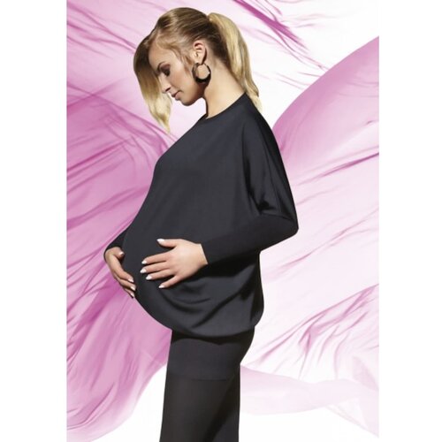 Bas Bleu EMI maternity tunic black in elastic material Cene