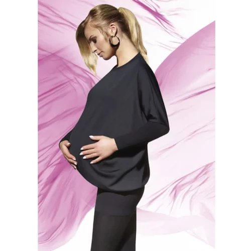 Bas Bleu EMI maternity tunic black in elastic material