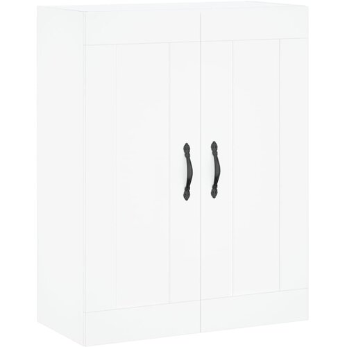  Visoka komoda bijela 69,5x34x180 cm konstruirano drvo Slike