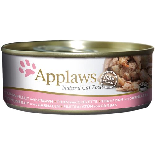 Applaws mačja hrana u juhi 6 x 156 g - Tunin filet i kozice Slike