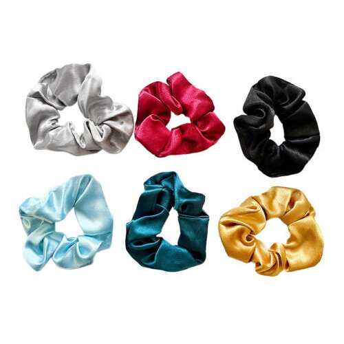  Elastika za lase Scrunchie, rdeča Slike