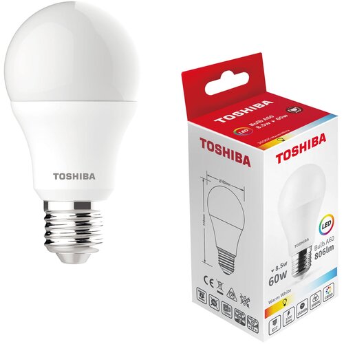  LED E-27 8.5W A60 3000K TOSHIBA Cene