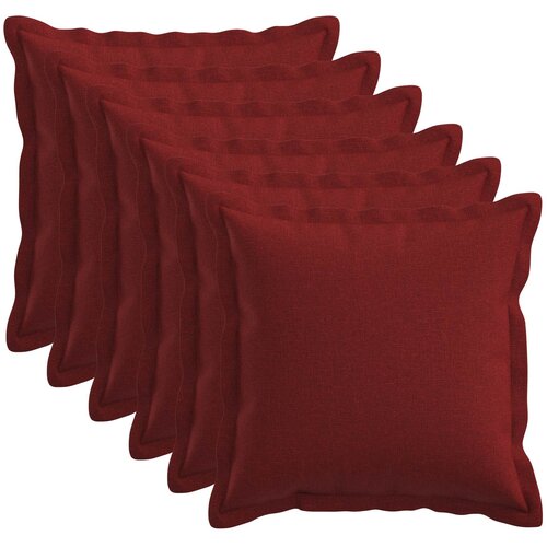  Presvlaka za jastuk 6 pcs HOUTEN Vinska crvena 45 x 45 cm Cijene