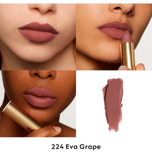 Gucci Beauty Rouge &amp;agrave; L&amp;egrave;vres Matte Lipstick matirajoča &amp;scaron;minka odtenek 224 Eva Grape 3.5 g Slike