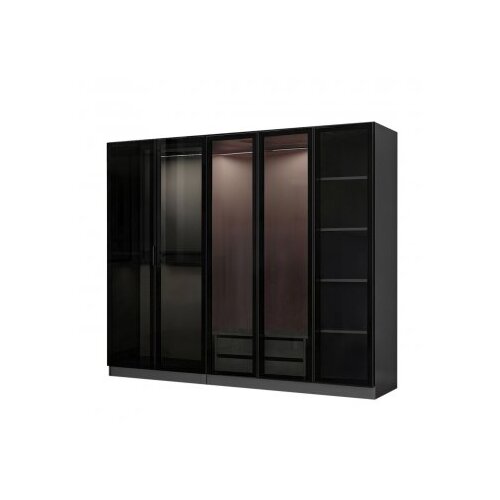 Hanah home kale - 6091 anthraciteblack wardrobe Cene