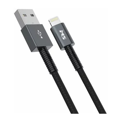 MS Industrial CABLE USB-A 2.0 ->LIGHTNING, 2m, crni