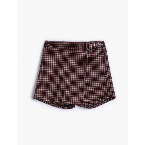 Koton Short Skirt Double Breasted Waist Elastic Slike