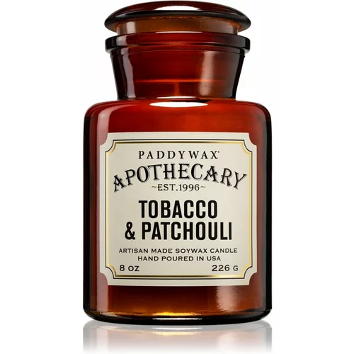 Paddywax Apothecary Tobacco & Patchouli dišeča sveča 226 g
