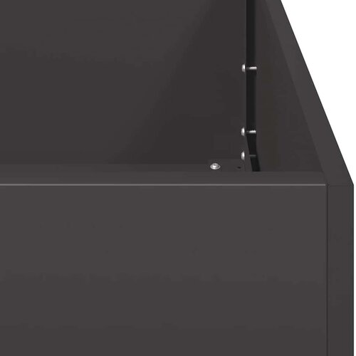 VidaXL Sadilica crna 200x40x80 cm od hladno valjanog čelika Slike