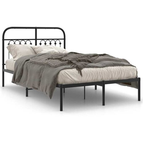 vidaXL okvir za krevet s uzglavljem crni 120x200 cm Cijene