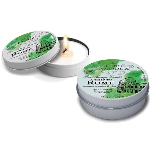 Petits JouJoux Massage Candle A trip to Rome Grapefruit &amp;amp; Bergamott 43ml Slike