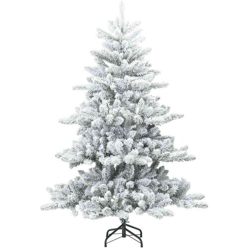 VidaXL Umjetno božićno drvce s nogom with 15 LEDs Bijelo 150 cm PVC Slike
