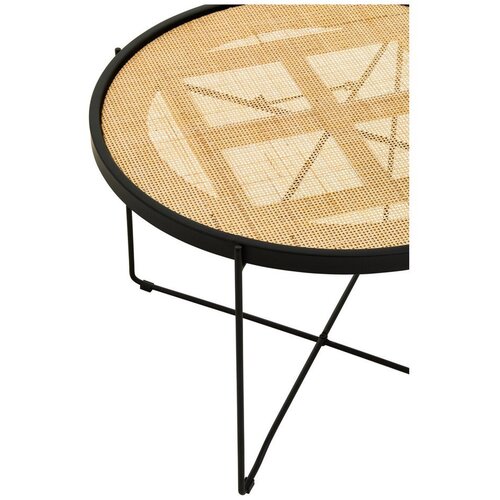 Premier Housewares Okrogla klubska mizica iz ratana v naravni barvi &amp;oslash; 60 cm Depok &amp;ndash; Slike