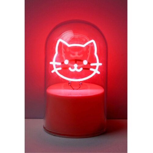 I-Total Lampa staklena kupola NEON-efekt LED Cat XL3256 Slike