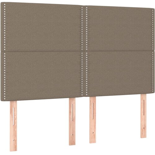 Maison Chic Posteljno vzglavje - Vzglavna omarica 4 kosa taupe 72x5x78/88 cm blago, (22077694) Cene
