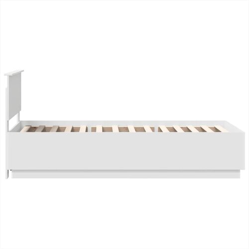  Okvir za krevet Bijela 90 x 200 cm Konstruirano drvo - Bijela 90 x 200 cm Slike