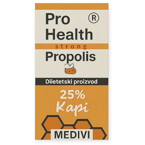 Medivi Pro Health propolis kapi 25%, Medivi, 20ml Cene