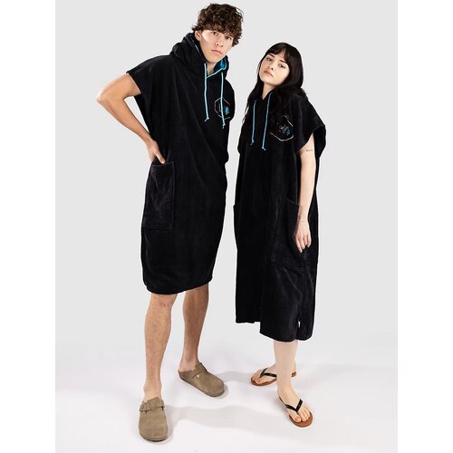 Allin Flash Line Classic Surf poncho black / turquoise Slike