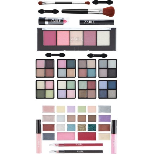 ZMILE COSMETICS Beauty Case Velvety Limited Grey set ličil 80,2 g za ženske Slike