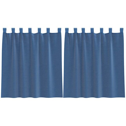 Voile zavjese s petljama 2 kom. kraljevsko plave 140x140 cm Slike