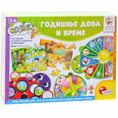 Lisciani Carotina edukativna igra za decu Godišnje doba i vreme Cene