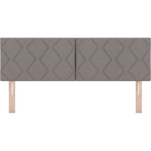 vidaXL Naslon za glavu s dizajnom dijamantnih blokova taupe 160 cm tkanina Cene