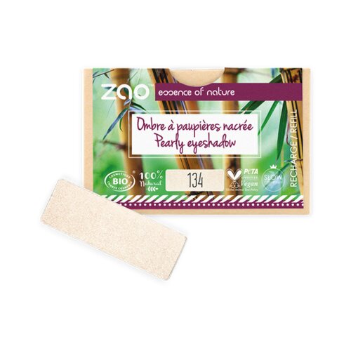 Zao refill rectangle eye shadow - 134 golden pearl Slike