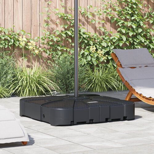 vidaXL Podloga za suncobran Crna Plastika 88 x 88 x 19 cm Rotirajuća Cijene