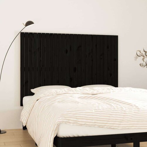  Zidno uzglavlje crni 159 5x3x110 cm od masivne borovine Slike
