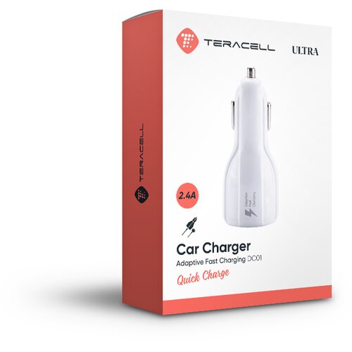 Olimp Sport Auto punjac Teracell Ultra DC01 Micro 2.4A beli Slike