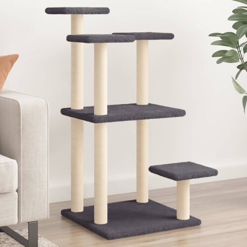 vidaXL Grebalica za mačke s platformama tamnosiva 98 5 cm Cijene