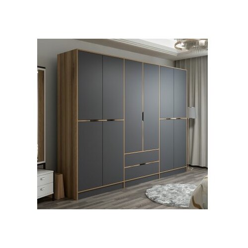 Hanah home Ormar Elina, 270x210x52cm, Tamno siva Cijene