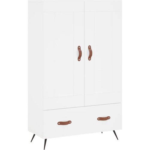 Maison Chic Visoka omara - Komoda - Predalnik bela 69,5x31x115 inženirski les, (21716614) Slike