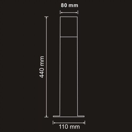  Spolja&amp;scaron;nja lampa DALLAS 1xE27/12W/230V IP44 44 cm antracit Slike