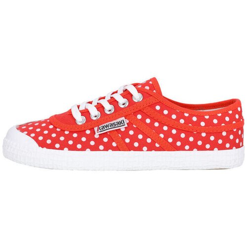 Kawasaki Modne superge Polka Canvas Shoe Rdeča Slike