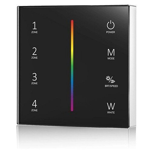 Smartled zidna zonska kontrola za led trake T24 rgbwh za 4 zone T24 crna Slike