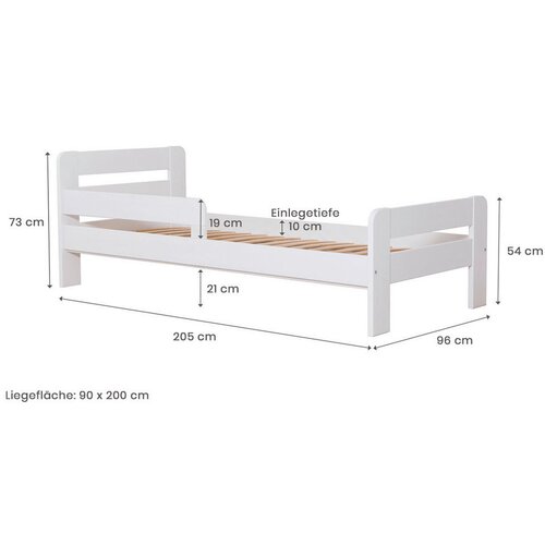 MID.YOU POSTELJA 90 cm x 200 cm , les bela Slike
