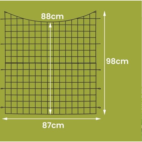  5-delna okrasna na ograja iz kovine, vi&amp;scaron;ina 98 cm, črna Slike