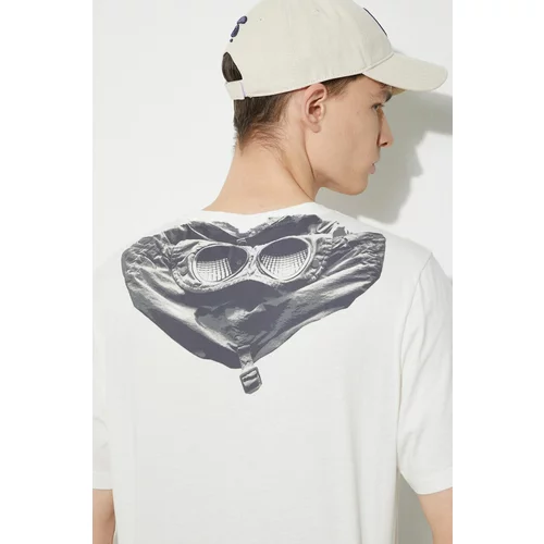 C.P. Company Pamučna majica Jersey Goggle za muškarce, boja: bijela, bez uzorka, 16CMTS044A005100W